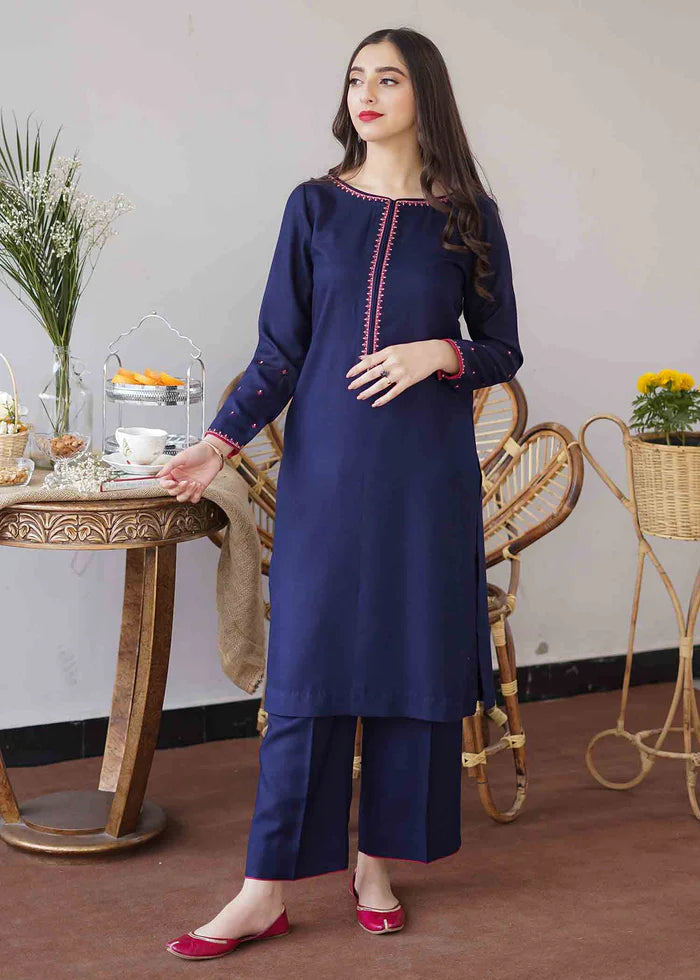 AISLING 3PC Dhanak suit with Embroidered Shawll