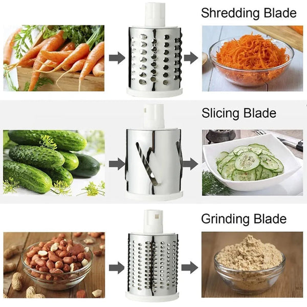 3-in-1 Veggie Prep Master: Slice, Shred, Cut with Ease