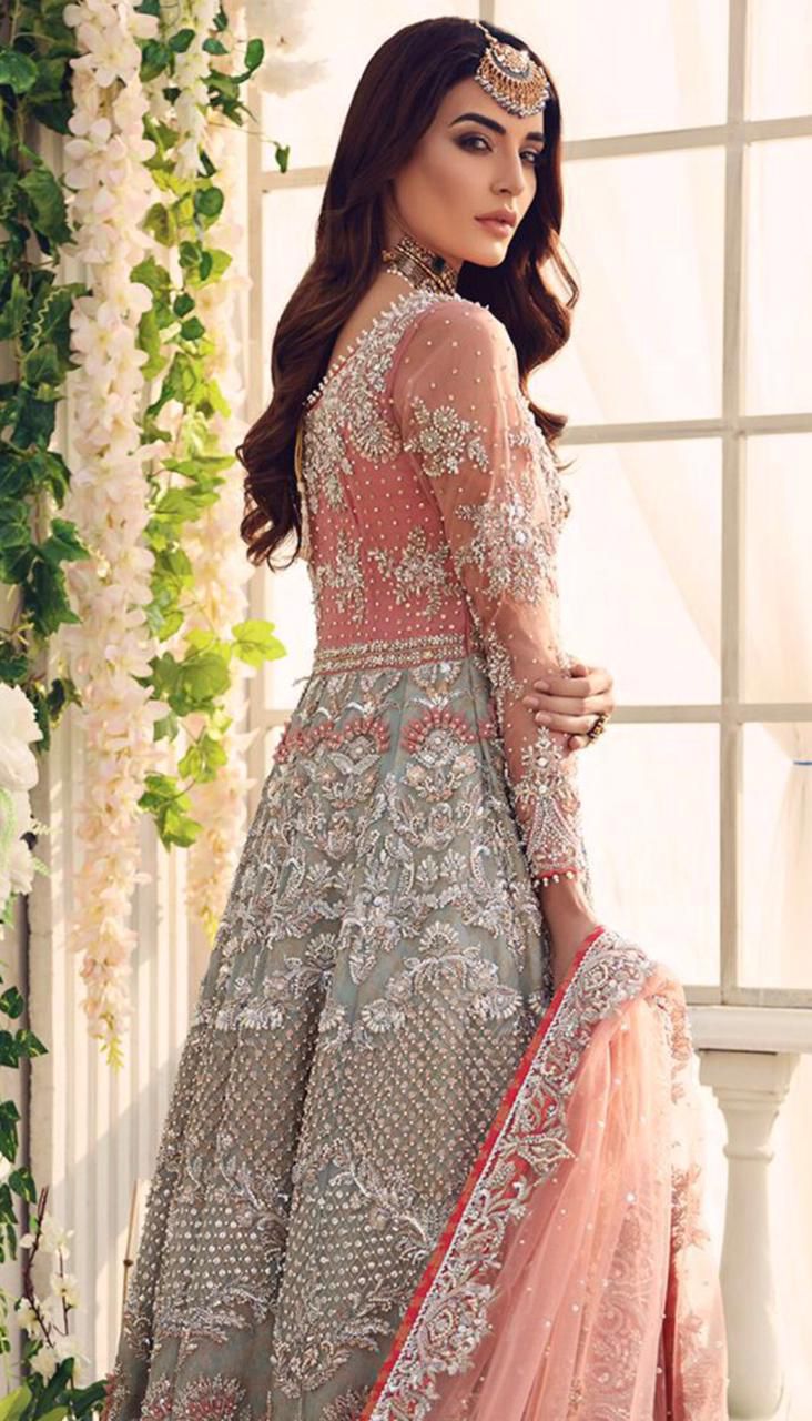 AISHA IMRAN FABRIC NET Full Embroidered With Handwork And Sequins Work