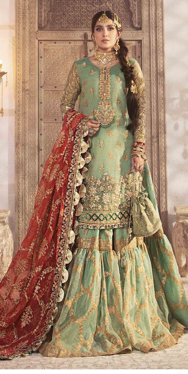 MARIA B By Alnisa Embroidery Collection  Fabric Masuri, Organza