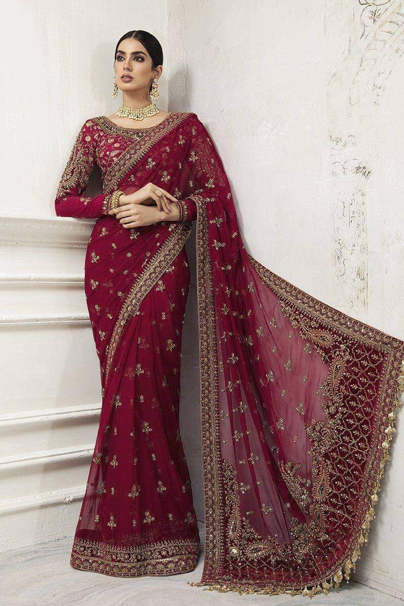 Maria b saree wedding collection