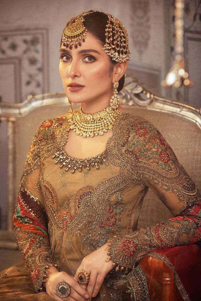 AYEZA KHAN WEAR Brand Name :MARIA B fabric Organza