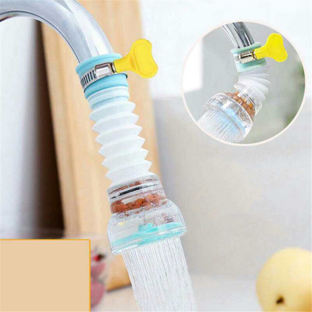 (PACK OF 3)New Fan Faucet With Clip 360 Adjustable Flexible Kitchen Faucet Tap Water Filter